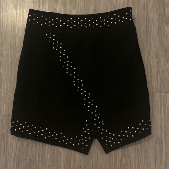 Intermix Velvet Skirt - Picture 1 of 2